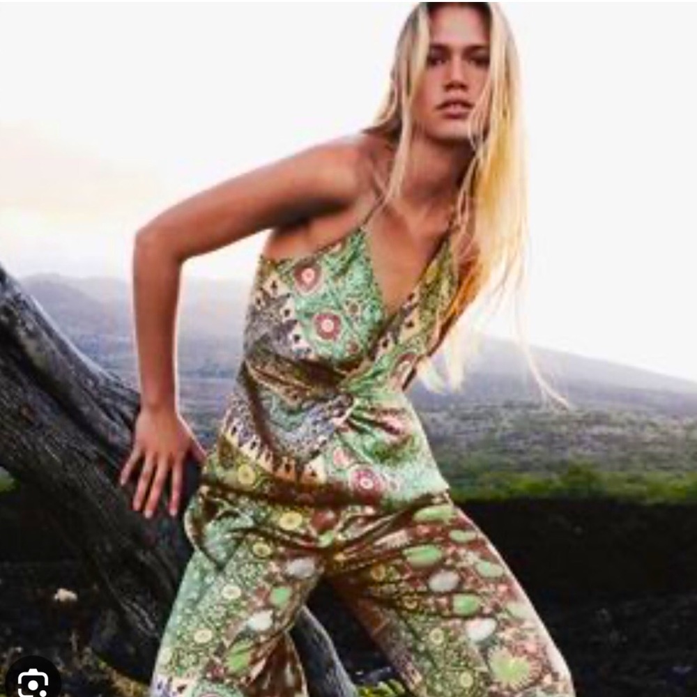 Zara Paisley Jumpsuit NWOT
